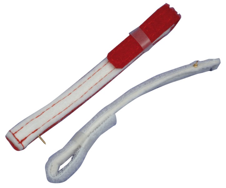 Fingerklettelektrode, rot und weiß