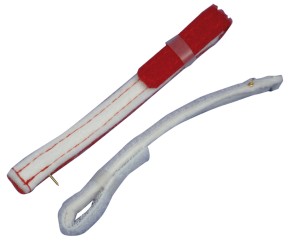 Fingerklettelektrode, rot und weiß